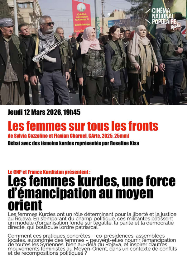 Affiche CNP - ENGAGEMENT DES FEMMES KURDES EN SYRIE