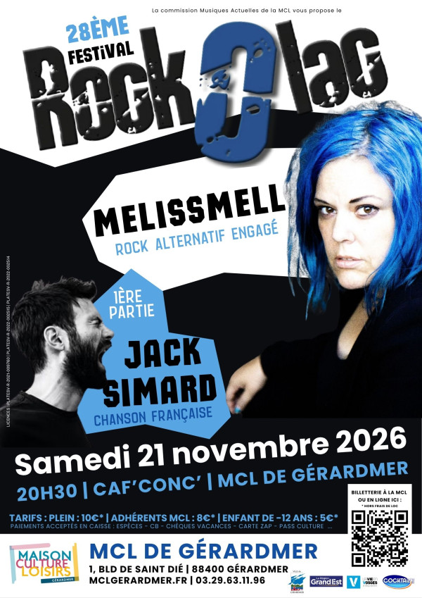 Affiche de -Concert- 28Eme Festival Rock'O'Lac