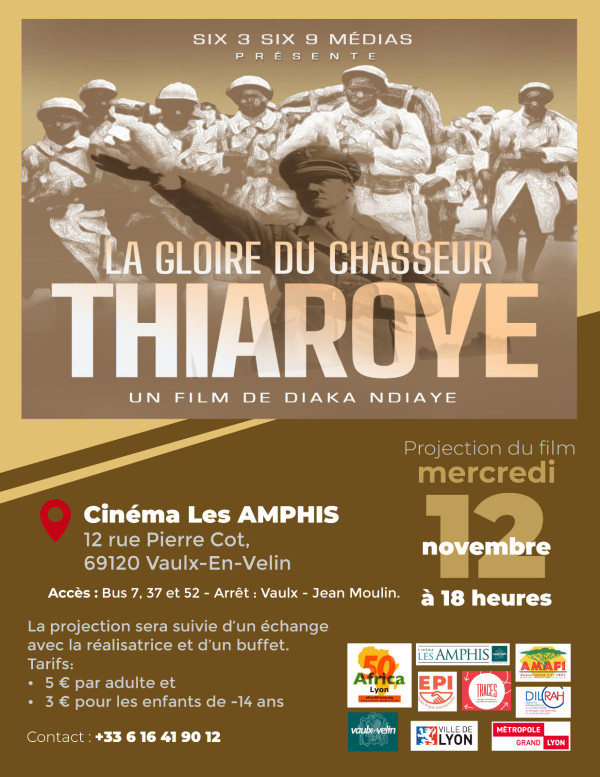 Affiche : LA GLOIRE DU CHASSEUR : THIAROYE