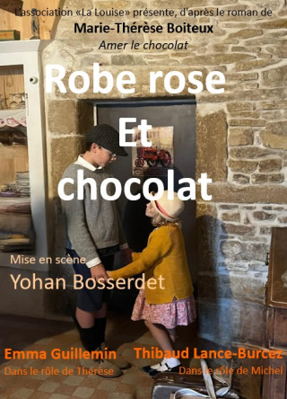 ROBE ROSE ET CHOCOLAT