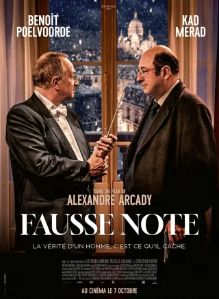 Affiche du film Fausse Note, programmé au cinéma L’Arlequin à Nyons.