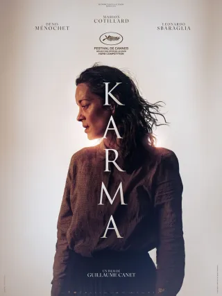 Affiche de Karma, au cinéma L’Arlequin de Nyons.