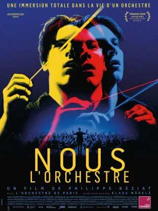 Affiche du film Nous, l’Orchestre, programmé au cinéma L’Arlequin à Nyons.