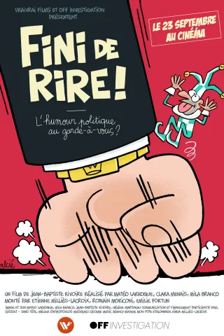 Affiche de Fini de rire !, au cinéma L’Arlequin de Nyons.