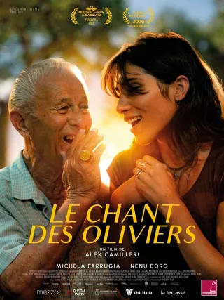 Affiche du film Le Chant des oliviers, programmé au cinéma L’Arlequin à Nyons.
