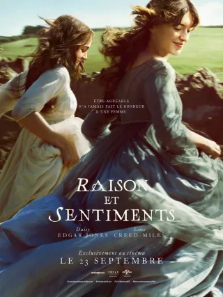 Affiche du film Raison et Sentiments, programmé au cinéma L’Arlequin à Nyons.