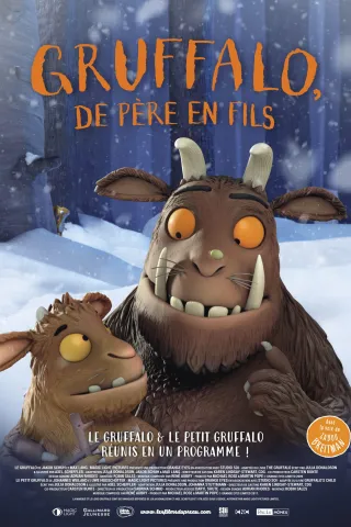Affiche de Gruffalo, de père en fils, au cinéma L’Arlequin de Nyons.