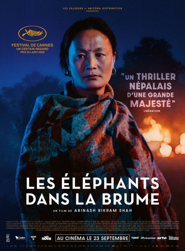 Affiche Les éléphants dans la brume