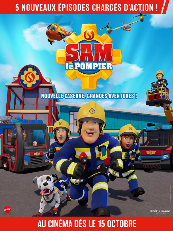 Affiche : Sam le pompier - nouvelle caserne, grandes aventures !