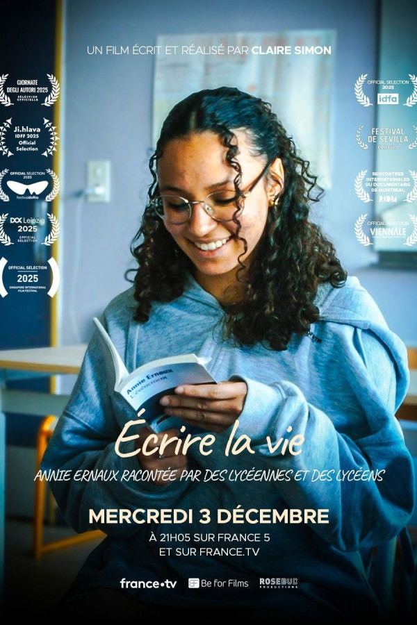 Affiche de Écrire la vie : Annie Ernaux racontée par des lycéennes et des lycéens