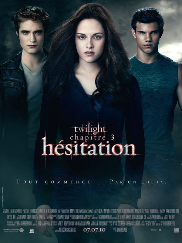 Affiche Twilight, chapitre 3 : Hésitation