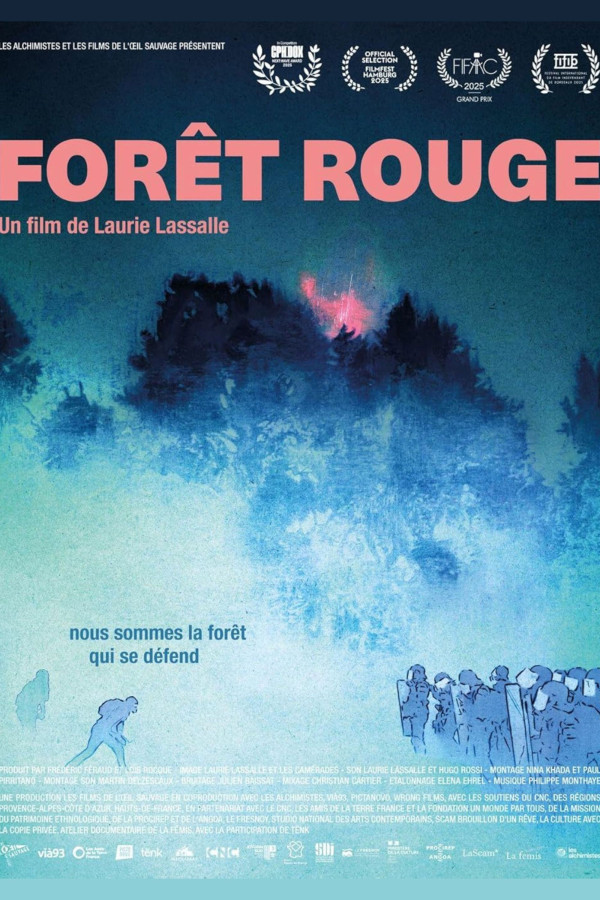 Affiche Forêt rouge